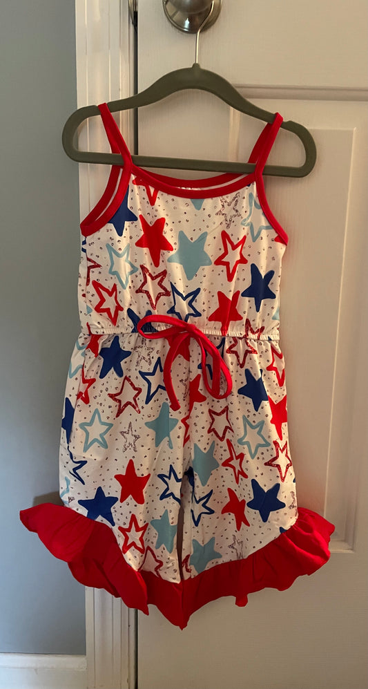 Red white and blue stars jumper