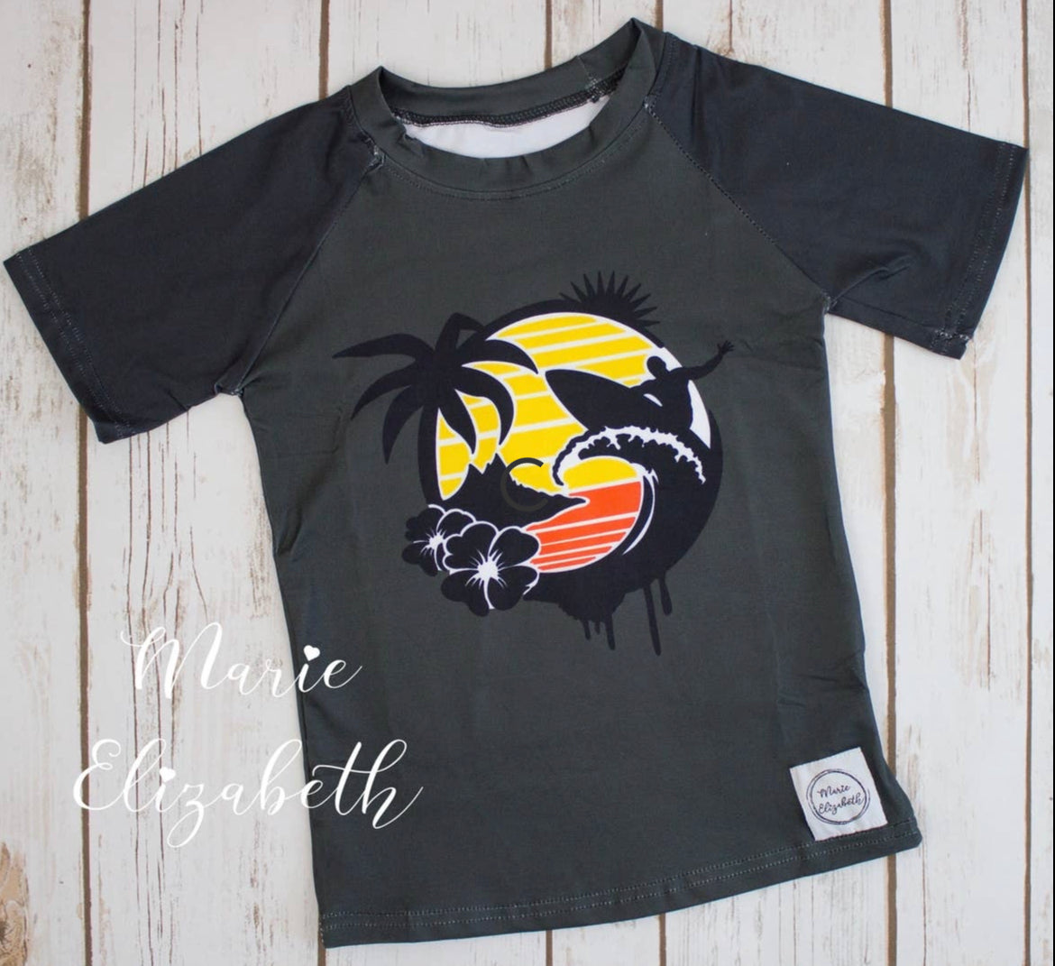 Surfer Boy Raglan T-shirt