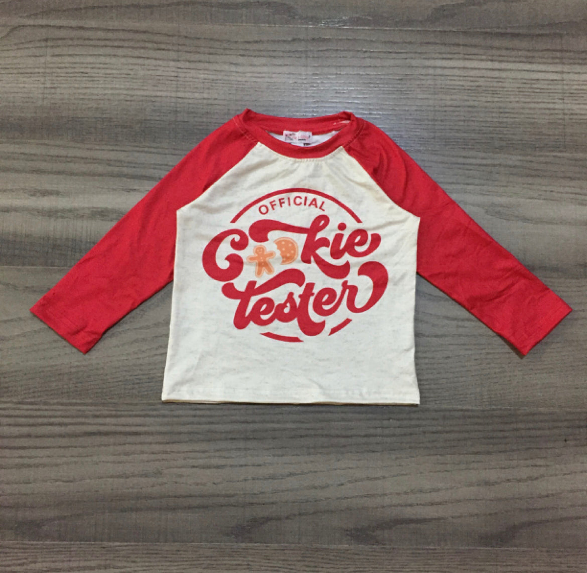 Boy Cookie Tester Raglan