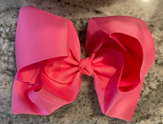 8 inch Medium Pink Bow