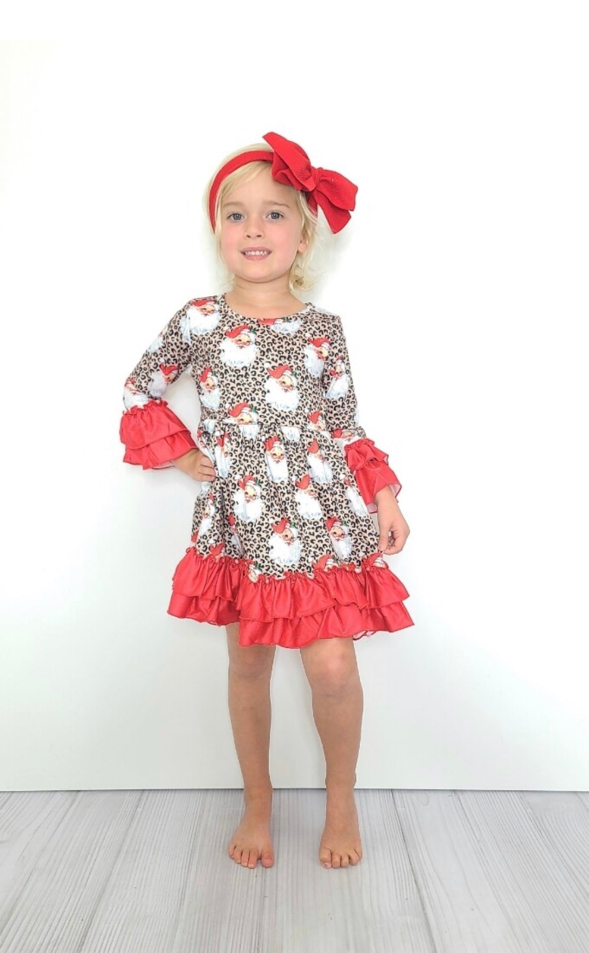 Red Leo Santa Dress