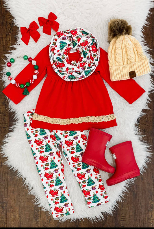 Christmas Santa Reindeer Outfit