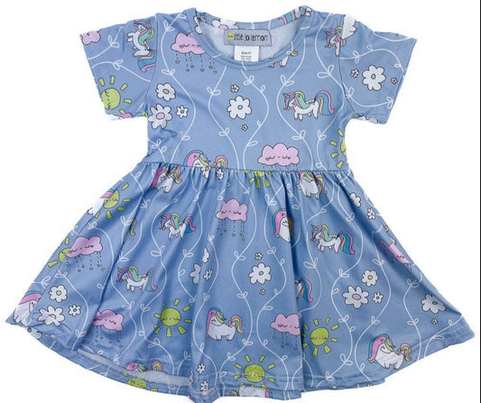 Delightful Unicorn twirly dress