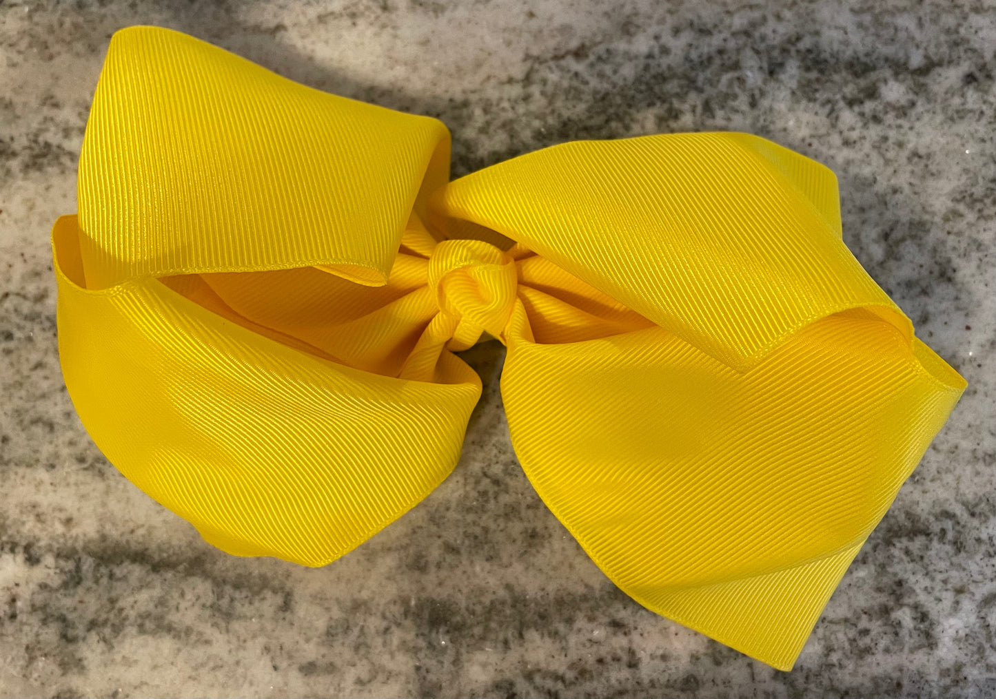 8 inch yellow bow