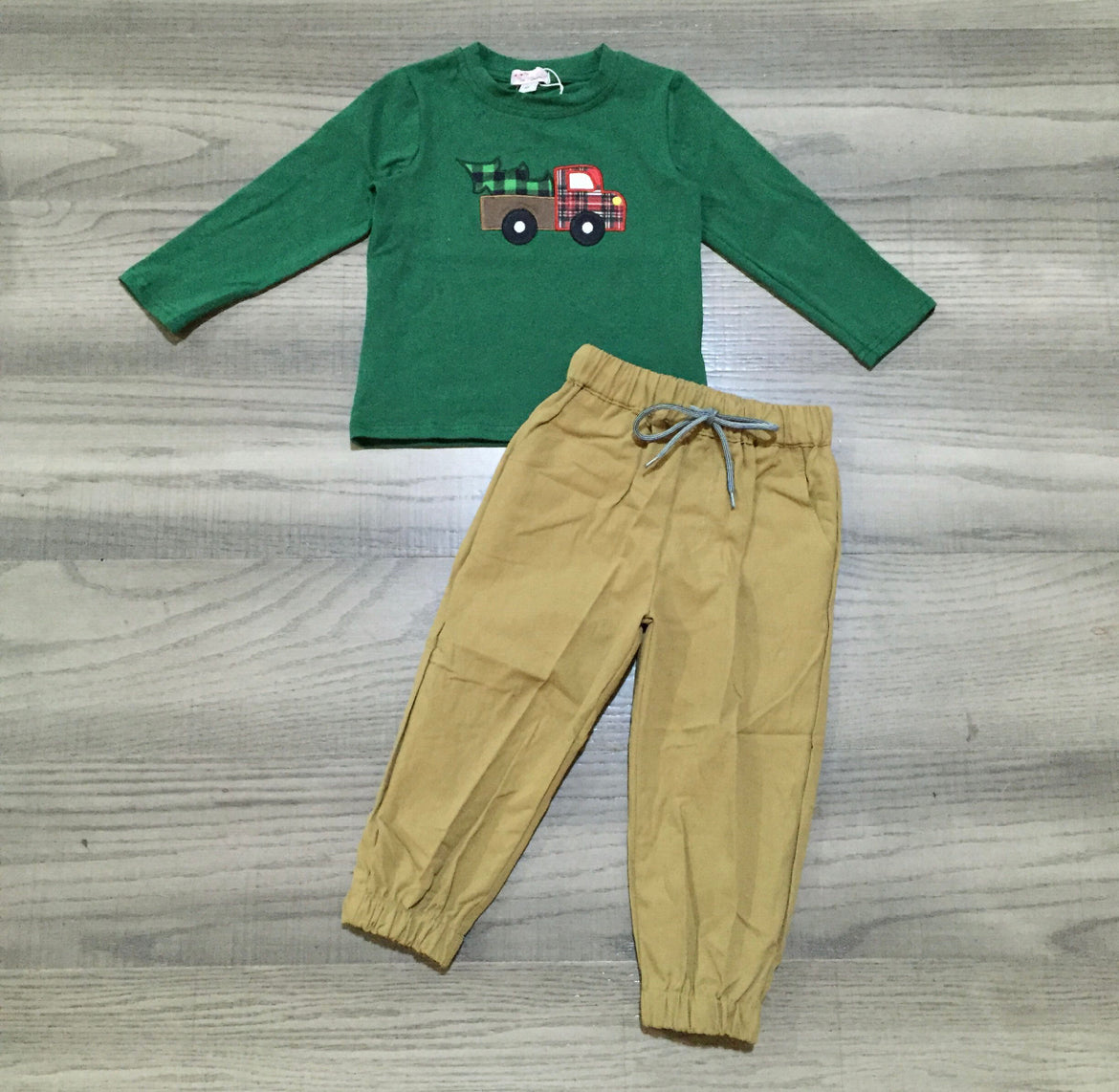 Hunter Green Truck Boy Set