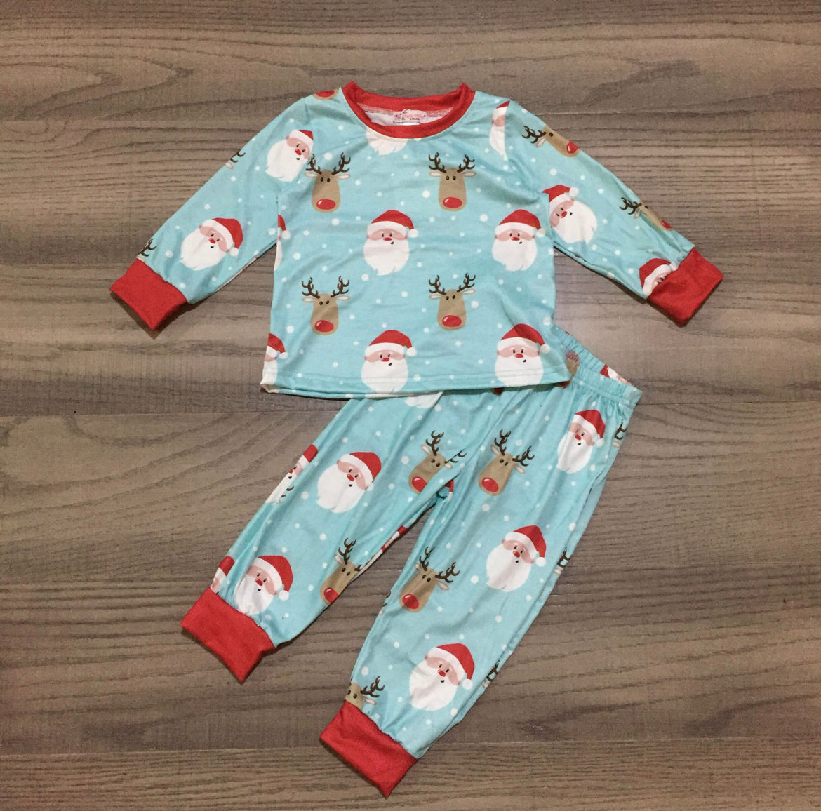 Rudolph & Santa (unisex) Pajamas