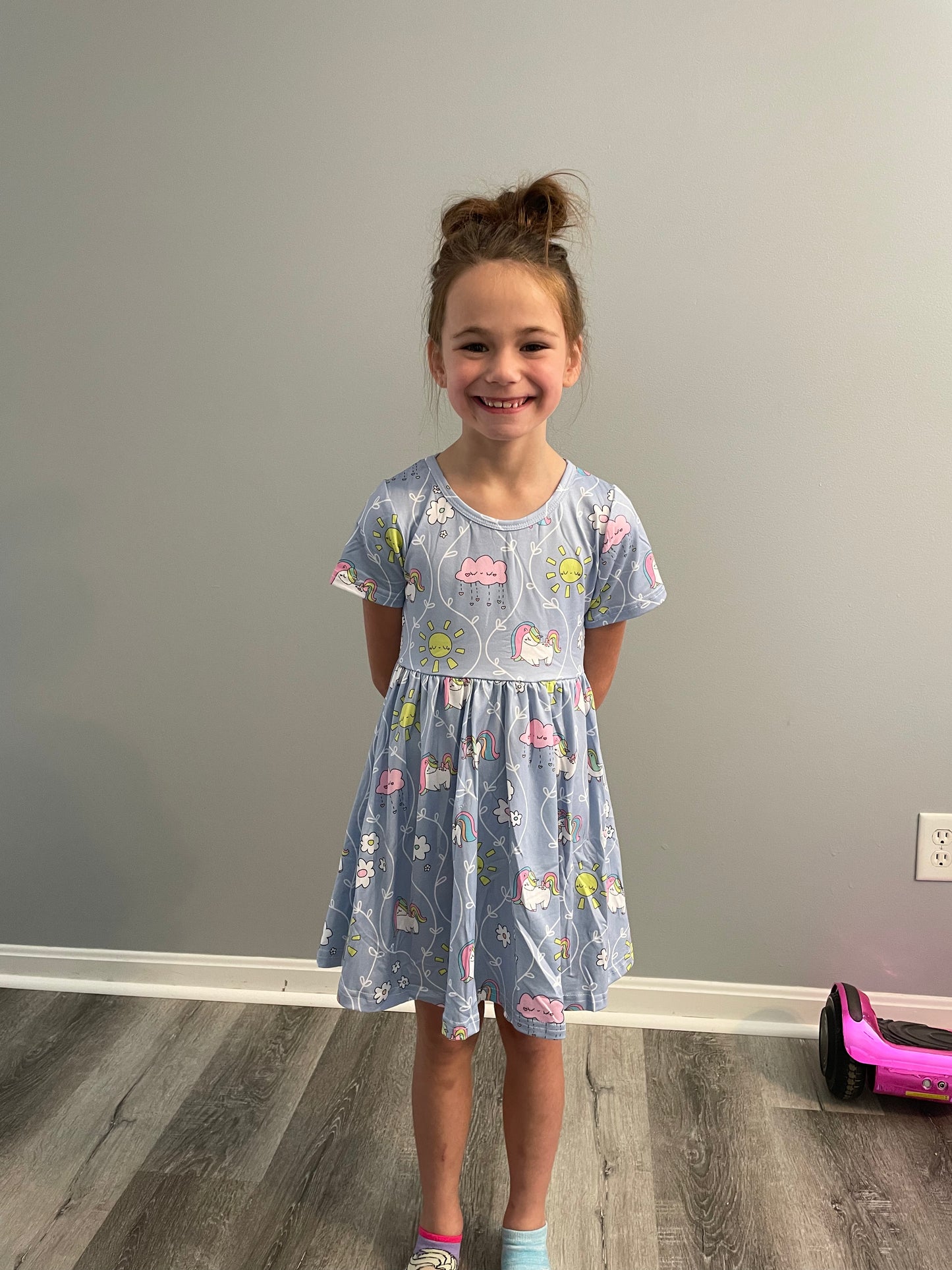 Delightful Unicorn twirly dress