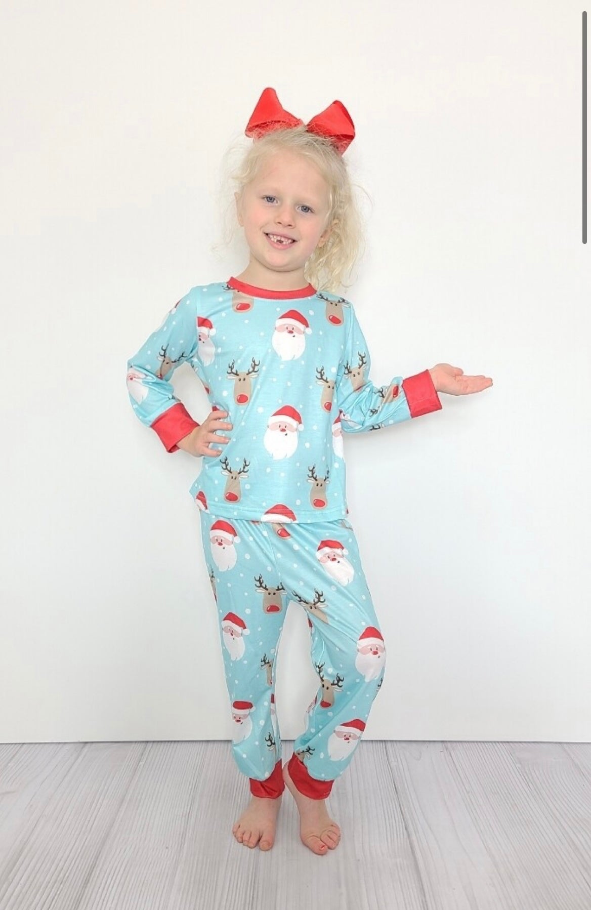 Rudolph & Santa (unisex) Pajamas